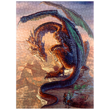 puzzleplate Bravery Misplaced Dragon - Ed Beard Jr 500 Jigsaw Puzzle