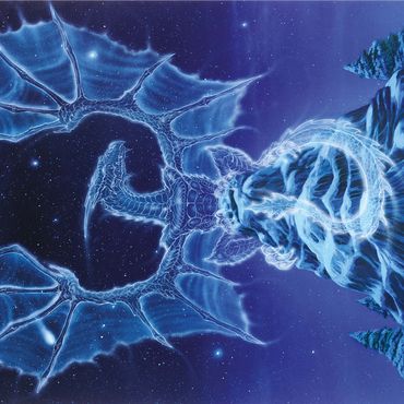 Caelestis Winter Spirit Dragon - Ed Beard Jr 1000 Jigsaw Puzzle 3D Modell