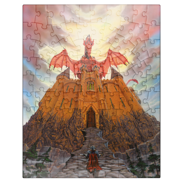 puzzleplate Dragon Lord's Magic Castle - Ed Beard Jr 100 Jigsaw Puzzle