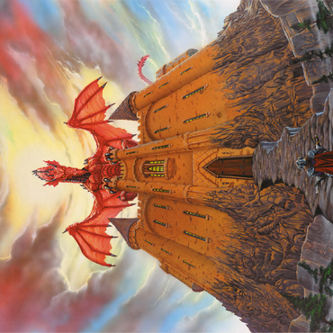 Dragon Lord's Magic Castle - Ed Beard Jr 100 Jigsaw Puzzle 3D Modell