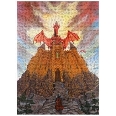 puzzleplate Dragon Lord's Magic Castle - Ed Beard Jr 500 Jigsaw Puzzle