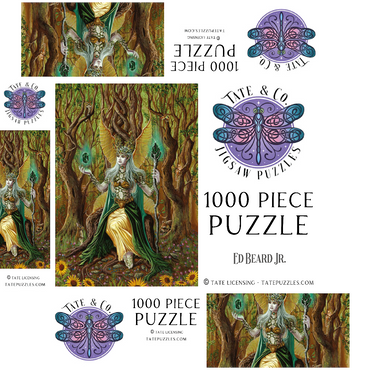 Earth Fairy Elemental - Ed Beard Jr 1000 Jigsaw Puzzle box 3D Modell
