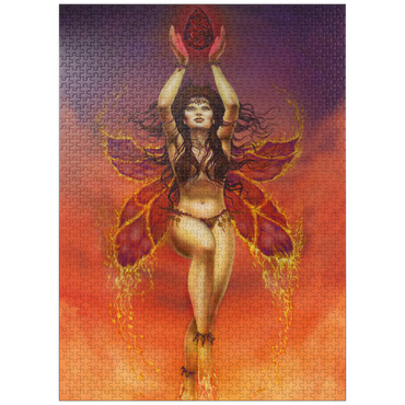 puzzleplate Fire Fairy Elemental - Ed Beard Jr 1000 Jigsaw Puzzle