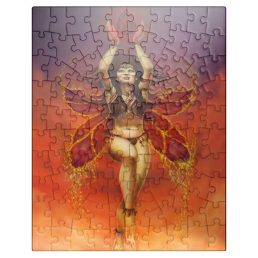 puzzleplate Fire Fairy Elemental - Ed Beard Jr 100 Jigsaw Puzzle