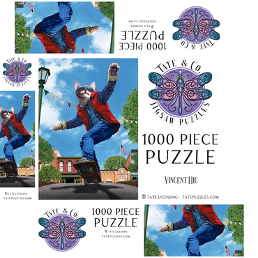 Cat to The Fututre Movie Cats - Vincent Hie 1000 Jigsaw Puzzle box 3D Modell