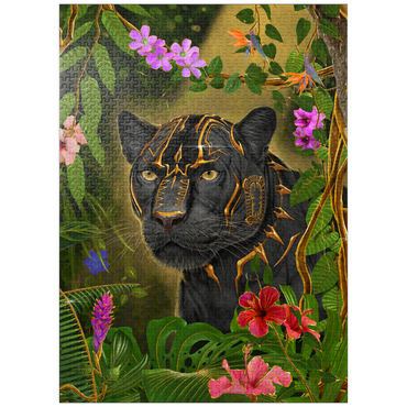 puzzleplate Golden Panther mystical Wildlife - Vincent Hie 1000 Jigsaw Puzzle