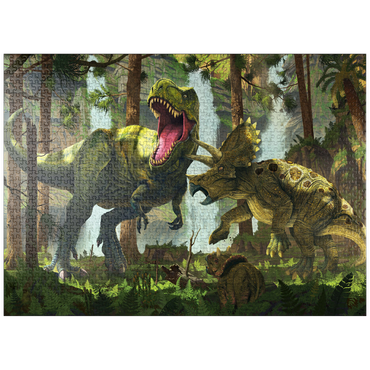 puzzleplate Protection Dinosaurs - Vincent Hie 1000 Jigsaw Puzzle