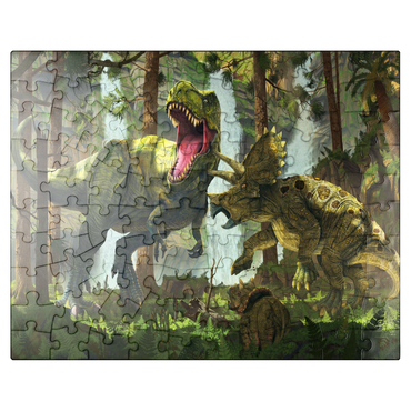 puzzleplate Protection Dinosaurs - Vincent Hie 100 Jigsaw Puzzle