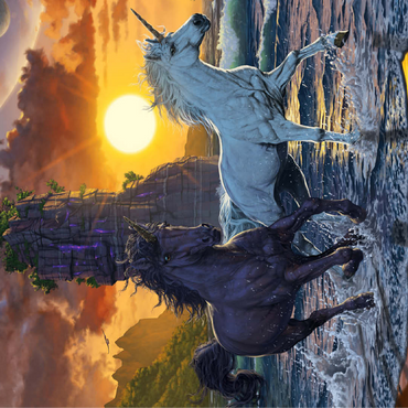 Unicorns in Sunset - Vincent Hie 100 Jigsaw Puzzle 3D Modell