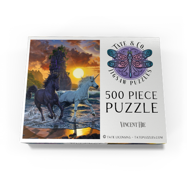 Unicorns in Sunset - Vincent Hie 500 Jigsaw Puzzle box view3