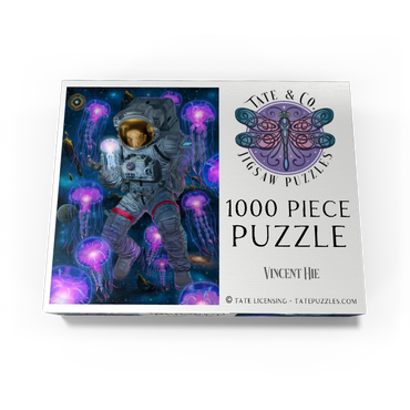 Cosmic Encounter Space Jellyfish Astronaut - Vincent Hie 1000 Jigsaw Puzzle box view3