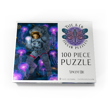 Cosmic Encounter Space Jellyfish Astronaut - Vincent Hie 100 Jigsaw Puzzle box view3