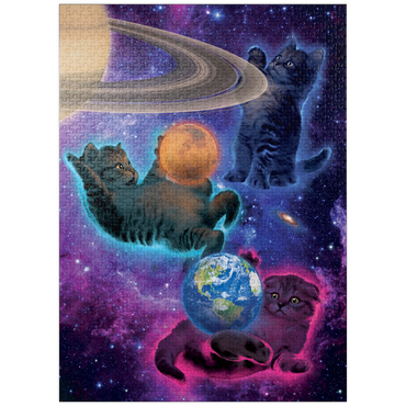puzzleplate Cosmic Kittens Space - Vincent Hie 1000 Jigsaw Puzzle