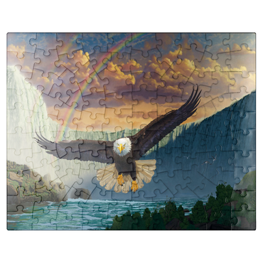 puzzleplate Niagara Falls Eagle - Vincent Hie 100 Jigsaw Puzzle