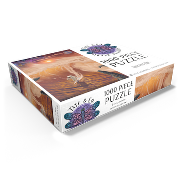 Riding the Wave Astronaut - Vincent Hie 1000 Jigsaw Puzzle box view1