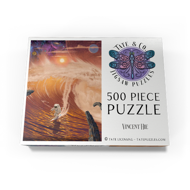 Riding the Wave Astronaut - Vincent Hie 500 Jigsaw Puzzle box view3