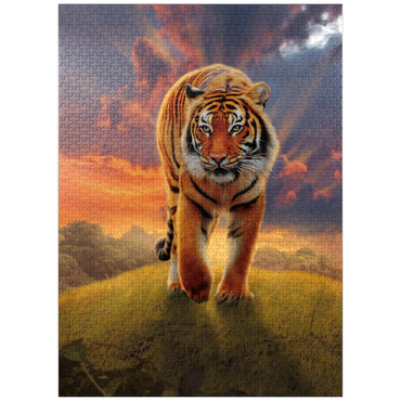 puzzleplate Rising Tiger - Vincent Hie 1000 Jigsaw Puzzle