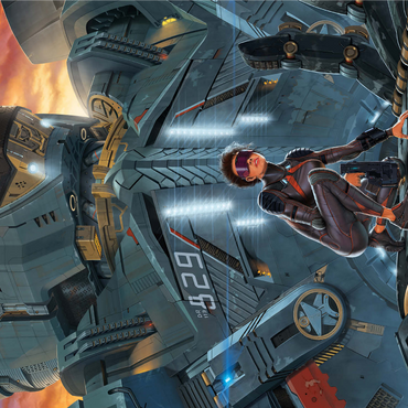 Searchlight Giant Robot - Vincent Hie 1000 Jigsaw Puzzle 3D Modell