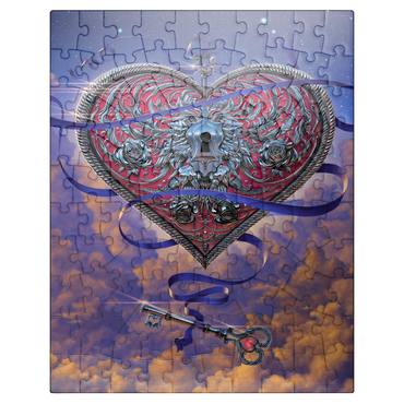 puzzleplate Heart and Key - Vincent Hie 100 Jigsaw Puzzle