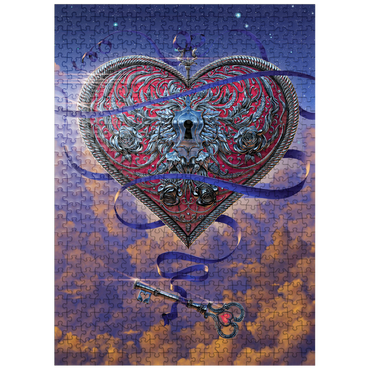 puzzleplate Heart and Key - Vincent Hie 500 Jigsaw Puzzle