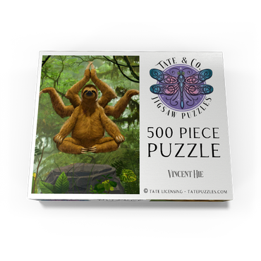 Zen Sloth Meditation - Vincent Hie 500 Jigsaw Puzzle box view3