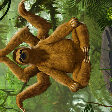 Zen Sloth Meditation - Vincent Hie 500 Jigsaw Puzzle 3D Modell