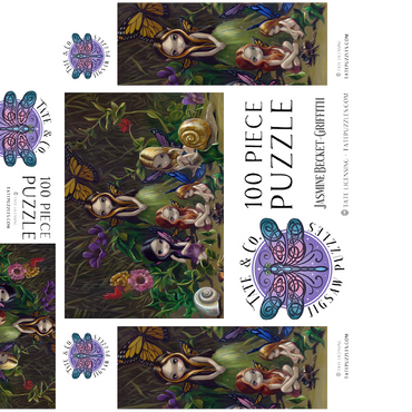 A Gathering of Fairies - Jasmine Becket-Griffith 100 Jigsaw Puzzle box 3D Modell