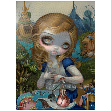 puzzleplate Alice in the Garden of Earthly Delights - Jasmine Becket-Griffith 1000 Jigsaw Puzzle