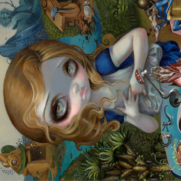 Alice in the Garden of Earthly Delights - Jasmine Becket-Griffith 100 Jigsaw Puzzle 3D Modell