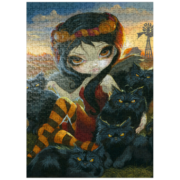 puzzleplate Autumn Kitties - Jasmine Becket-Griffith 500 Jigsaw Puzzle