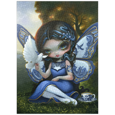 puzzleplate Blue Willow Fairy - Jasmine Becket-Griffith 1000 Jigsaw Puzzle