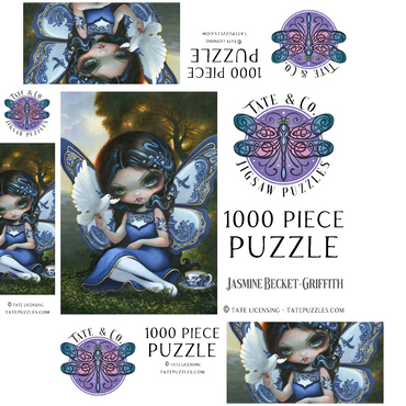 Blue Willow Fairy - Jasmine Becket-Griffith 1000 Jigsaw Puzzle box 3D Modell