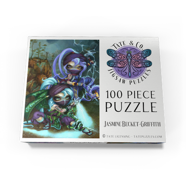 Ninja Dragonlings II - Jasmine Becket-Griffith 100 Jigsaw Puzzle box view3