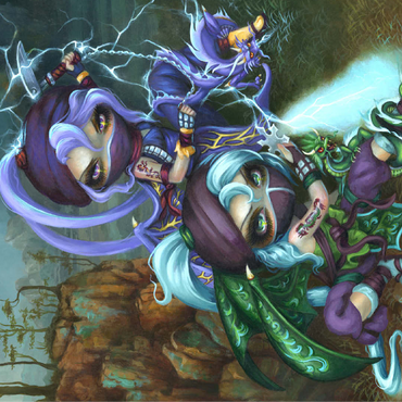 Ninja Dragonlings II - Jasmine Becket-Griffith 100 Jigsaw Puzzle 3D Modell