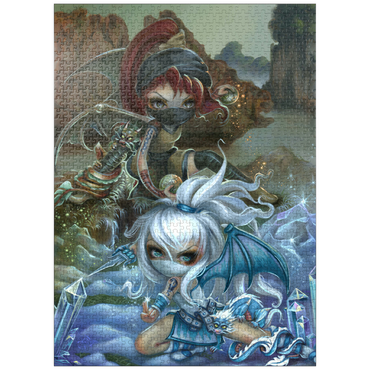 puzzleplate Ninja Dragonlings III - Jasmine Becket-Griffith 1000 Jigsaw Puzzle