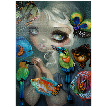 puzzleplate Poissons Volants Les Oiseaux - Jasmine Becket-Griffith 1000 Jigsaw Puzzle