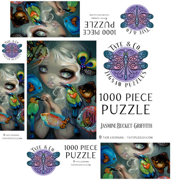 Poissons Volants Les Oiseaux - Jasmine Becket-Griffith 1000 Jigsaw Puzzle box 3D Modell
