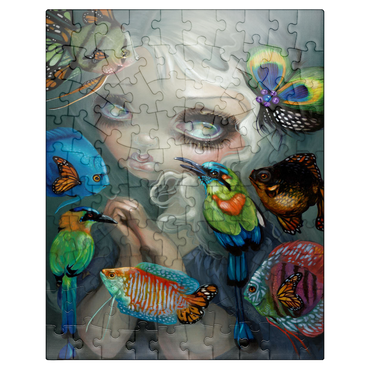 puzzleplate Poissons Volants Les Oiseaux - Jasmine Becket-Griffith 100 Jigsaw Puzzle