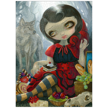 puzzleplate Red Riding Hood's Picnic - Jasmine Becket-Griffith 1000 Jigsaw Puzzle