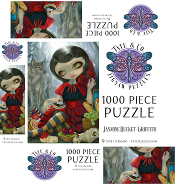 Red Riding Hood's Picnic - Jasmine Becket-Griffith 1000 Jigsaw Puzzle box 3D Modell