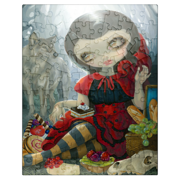 puzzleplate Red Riding Hood's Picnic - Jasmine Becket-Griffith 100 Jigsaw Puzzle
