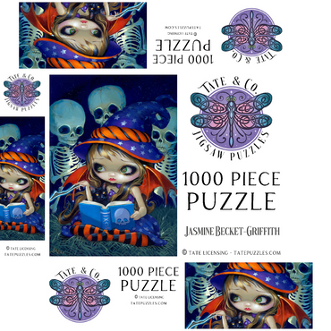 Skeleton Magic Halloween Fairy - Jasmine Becket-Griffith 1000 Jigsaw Puzzle box 3D Modell