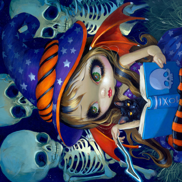 Skeleton Magic Halloween Fairy - Jasmine Becket-Griffith 500 Jigsaw Puzzle 3D Modell