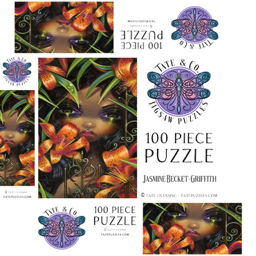 The Language of Flowers 5 - Jasmine Becket-Griffith 100 Jigsaw Puzzle box 3D Modell