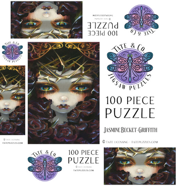 The Language of Flowers 6 - Jasmine Becket-Griffith 100 Jigsaw Puzzle box 3D Modell