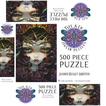 The Language of Flowers 6 - Jasmine Becket-Griffith 500 Jigsaw Puzzle box 3D Modell