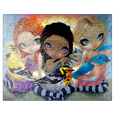 puzzleplate Three Little Birds - Jasmine Becket-Griffith 100 Jigsaw Puzzle