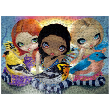 puzzleplate Three Little Birds - Jasmine Becket-Griffith 500 Jigsaw Puzzle
