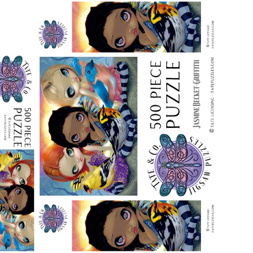 Three Little Birds - Jasmine Becket-Griffith 500 Jigsaw Puzzle box 3D Modell