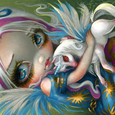 Twilight Delight Fairy with Unicorn - Jasmine Becket-Griffith 500 Jigsaw Puzzle 3D Modell